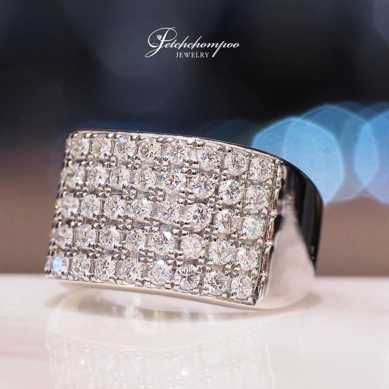 [31142] แหวนเพชรหน้ากว้างแถว Stellar Glitz 1.38 กะรัต ความหรูหราทรงพลังขั้นสุด  59,000 