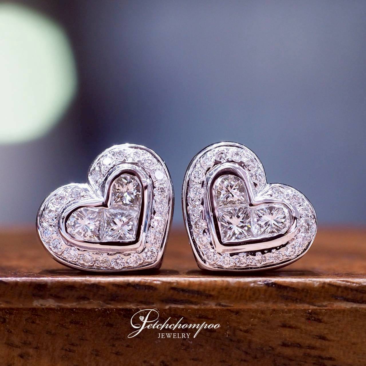 [30890] ต่างหูเพชรหัวใจ Endless Love Heart ดีไซน์รูปหัวใจสองชั้นอันอ่อนหวาน  39,000 