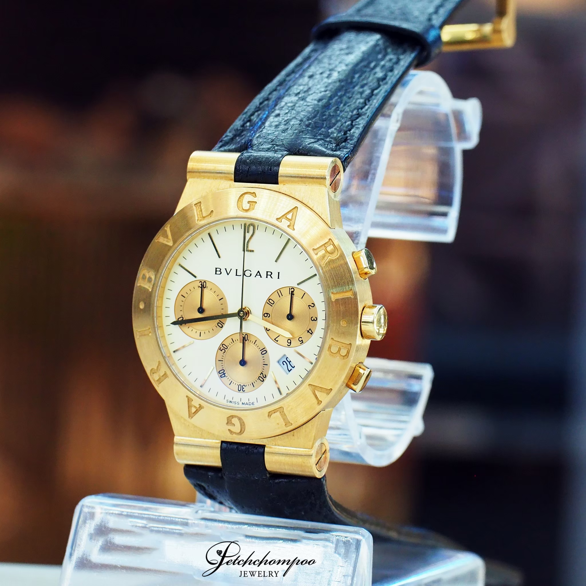 [29270] BVLGARI Chronograph  Diagono CH 35 G  199,000 