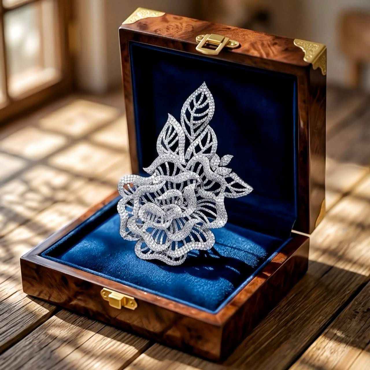 [022209] Eternal Bloom™ 2-in-1 Diamond Brooch & Pendant (11.78 Carats)  490,000 