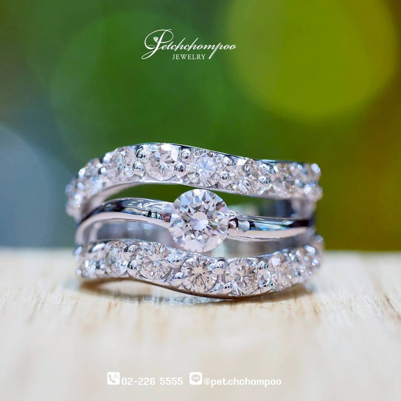 [30174] Elysian Wave™ — 2.10 Carat Multi-Layer Diamond Ring  89,000 