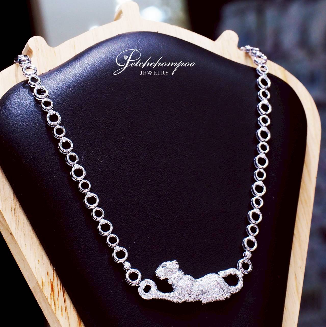 [26550] Panther Elegance diamond Necklace  159,000 