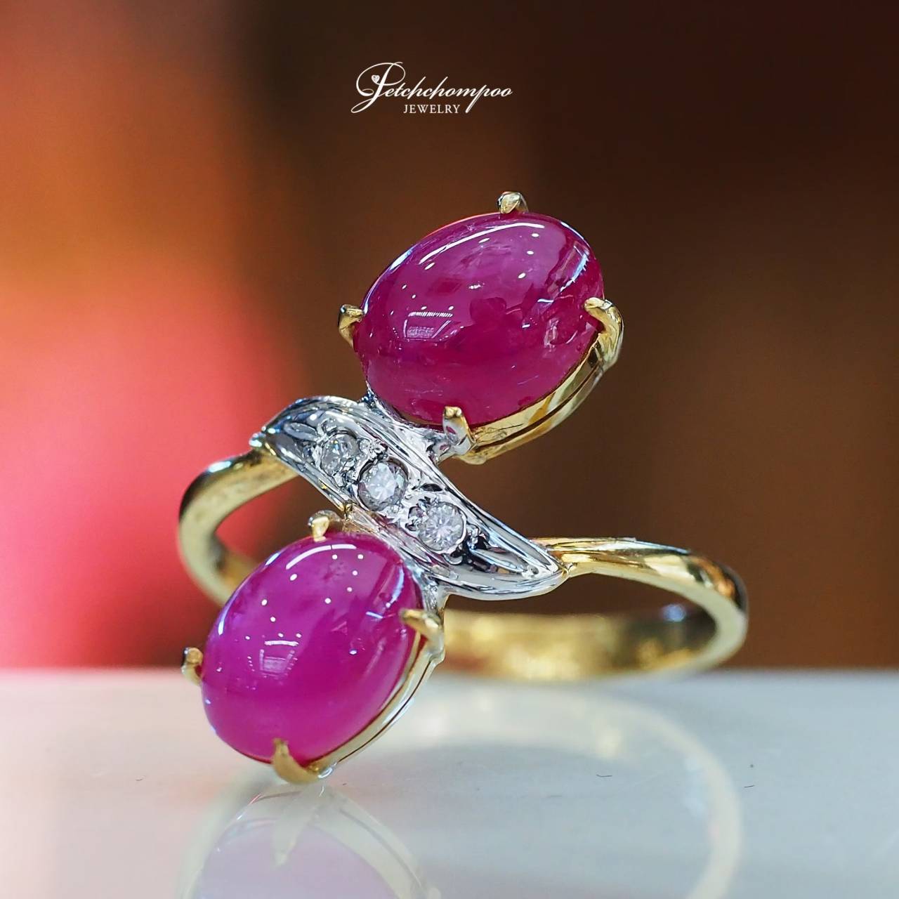 [29086] Burmese ruby and diamond ring  19,000 
