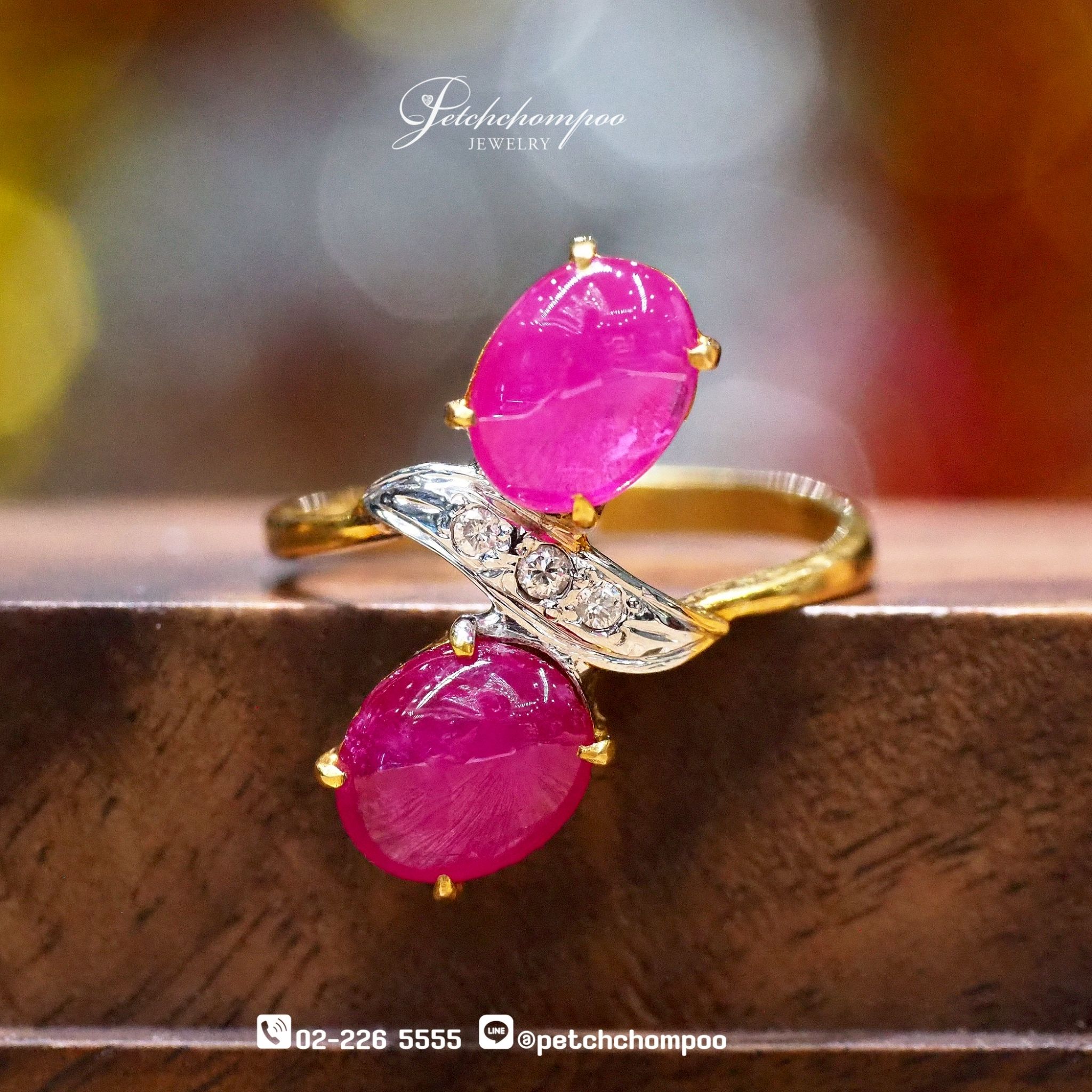 [29086] Burmese ruby and diamond ring  19,000 
