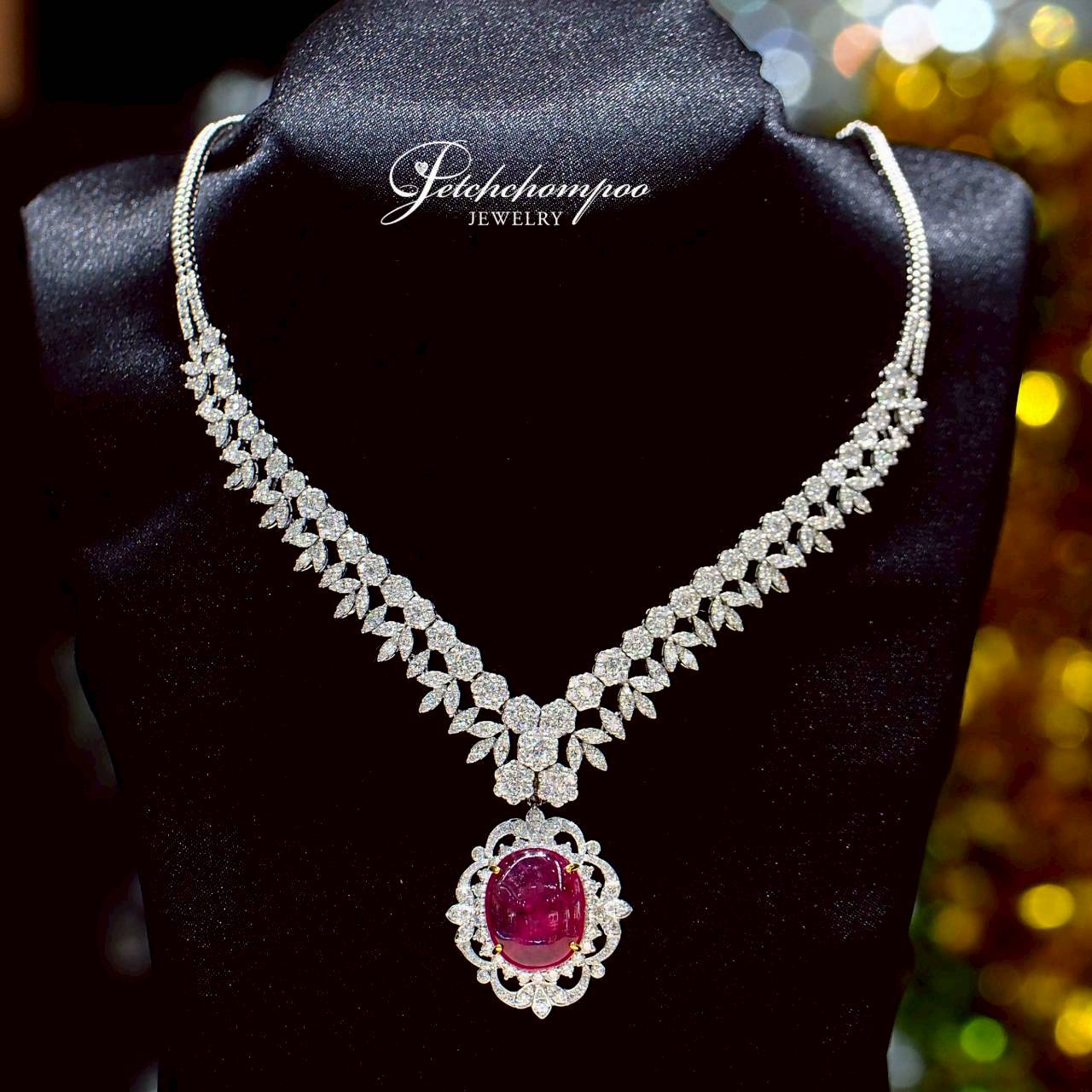 [30490] Ruby Sovereign Radiance™ – 2in1 Ruby & Diamond Necklace  329,000 