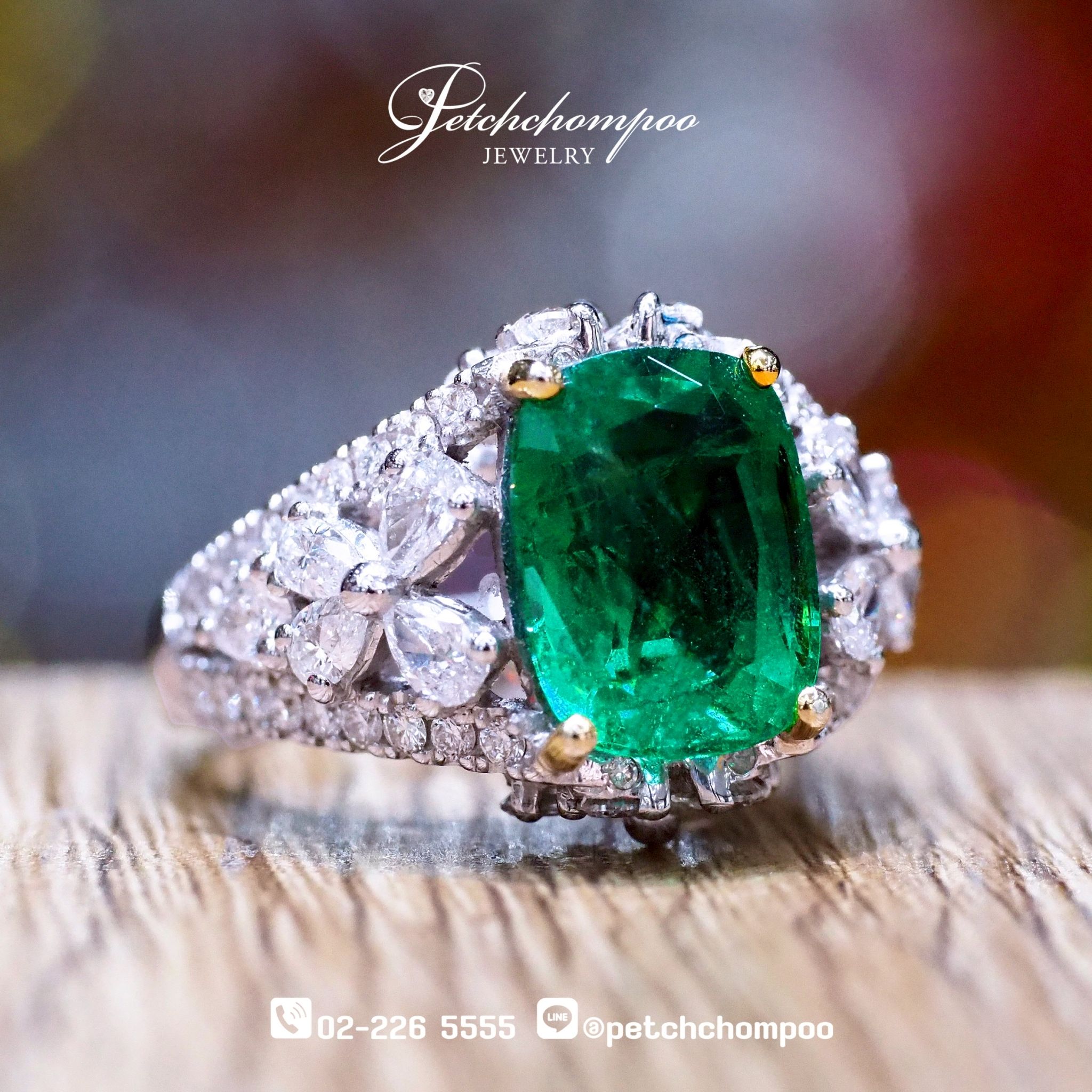 [023574] Columbia emerald with diamond ring  189,000 