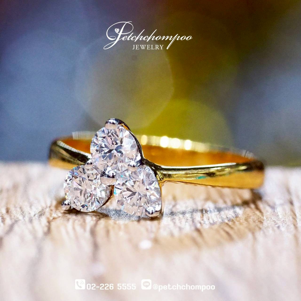 [30037] Three Blessings™0.69 carat | F VS2 3EX GIA Discount 49,000