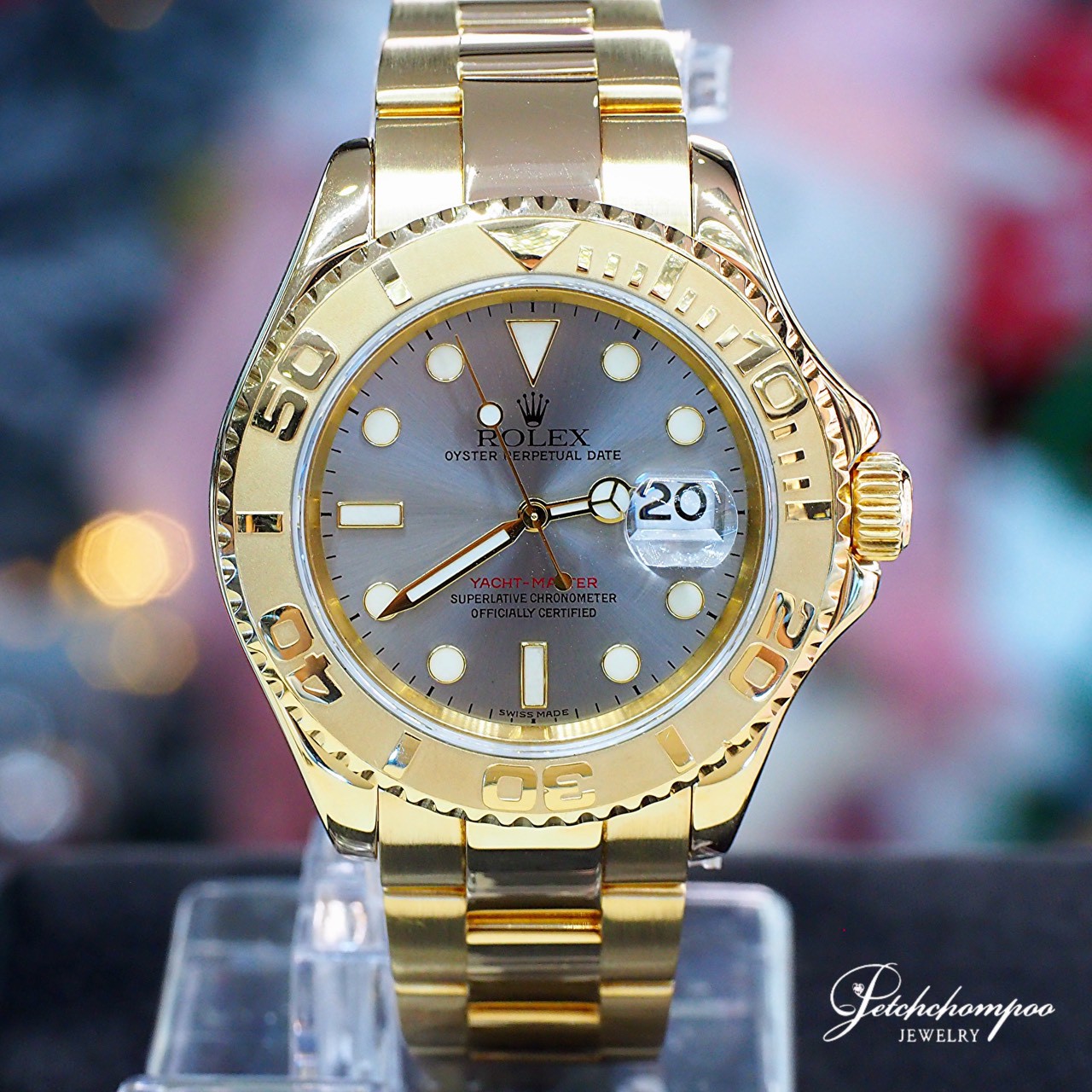 [30587] Rolex yacht-master ref.16628 ขนาด 40 mm ตัวเรือนทองคำ 18k  725,000 