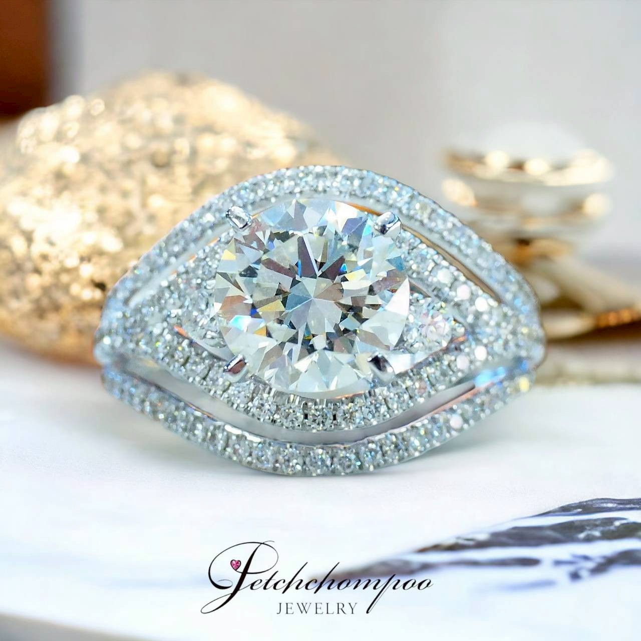 [25791] 1.61 Carat L LC HRD Certificate Diamond Ring Discount 299,000