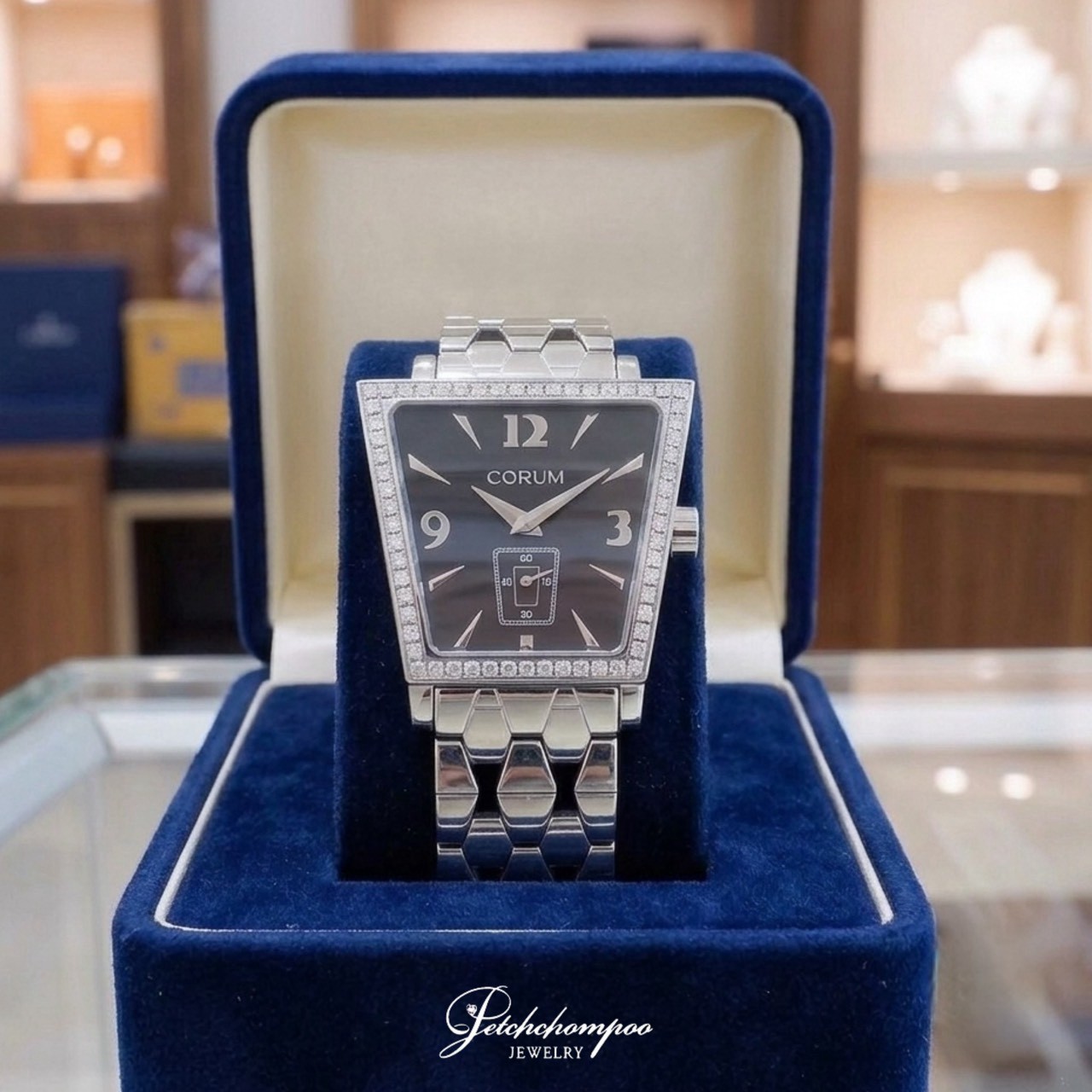 [28136] Corum trapeze size L Discount 55,000
