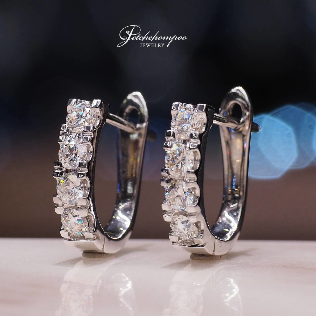 [31114] Eternal Hoop Diamond Earrings  69,000 