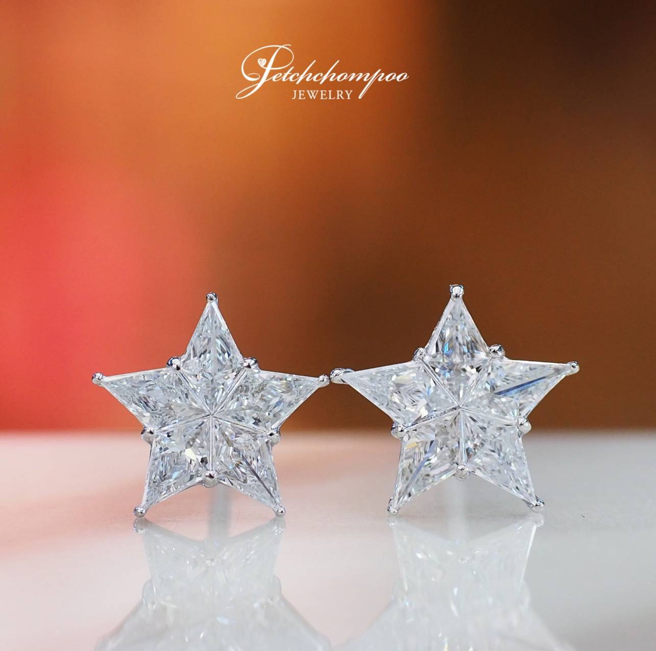 [28885] Star cut diamond earring  89,000 