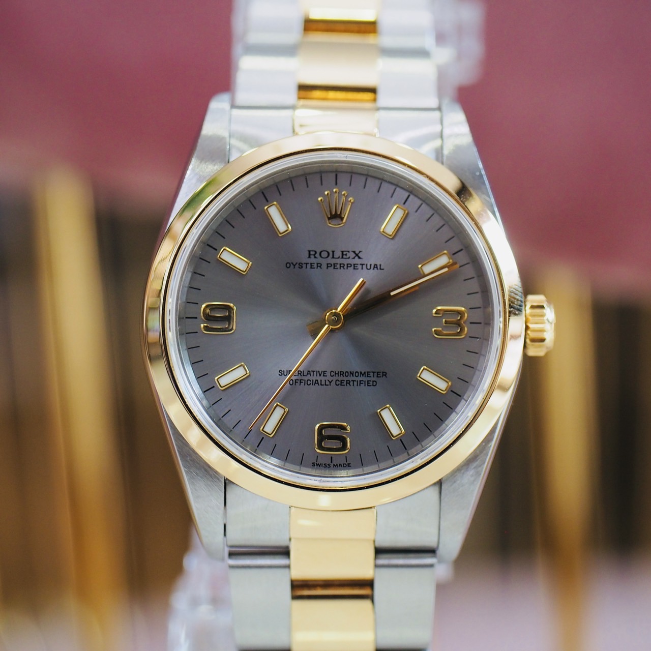 [26839] Rolex oyster perpetual34  ref:14203  225,000 
