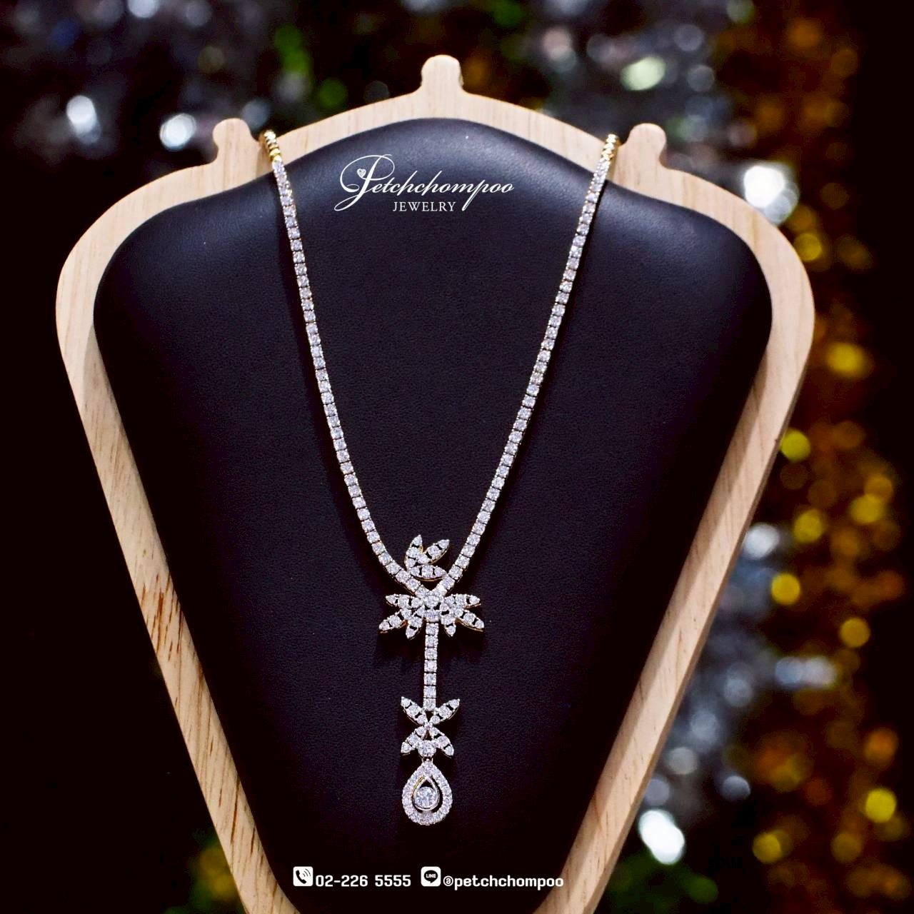 [30115] Celestial Drop™ สร้อยคอเพชรห้อยระย้า 3.97 กะรัต  159,000 