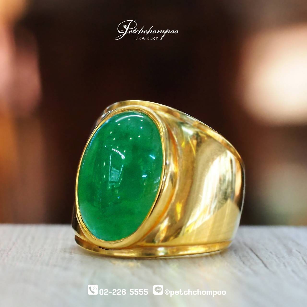 [024527] แหวน Chalcedony Jade ชาย ใบเซอร์ IGL  89,000 