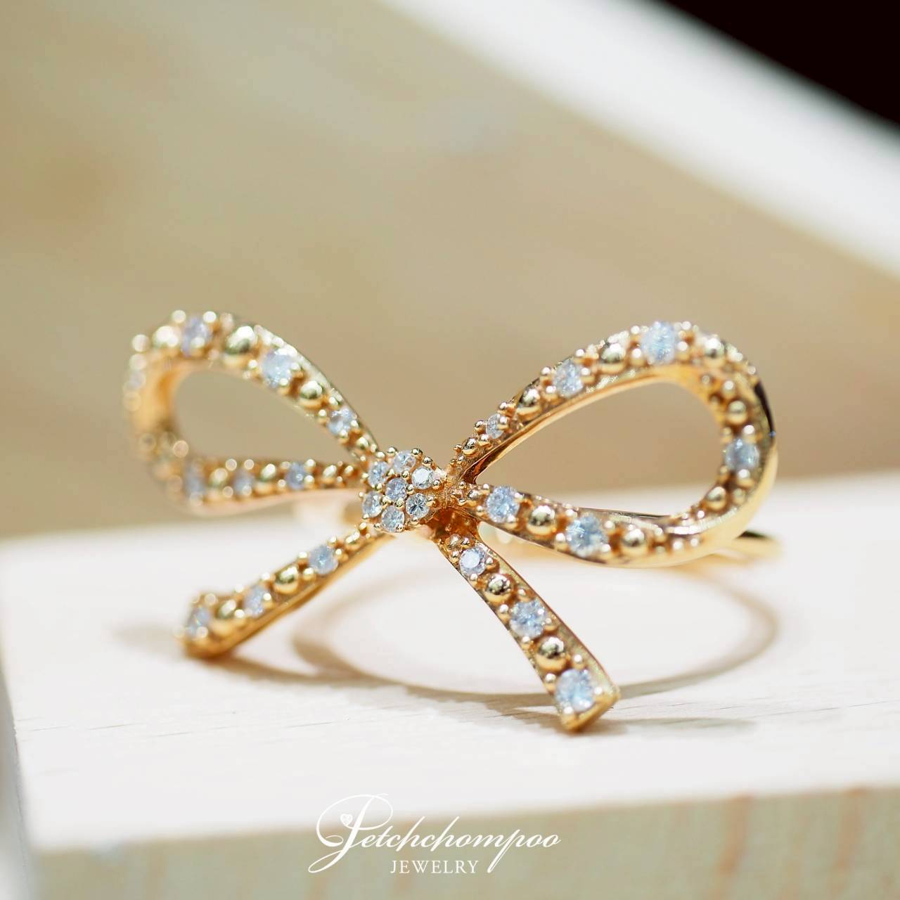 [30621] แหวนโบว์ Blossom Bow เพชรพิงค์โกลด์สุดหวาน  39,000 