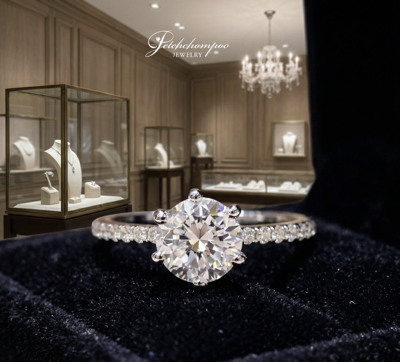 [29758] แหวนเพชร Solitaire Eleganza 1.00 กะรัต  | D VS2 GIA ลดราคาเหลือ 169,000