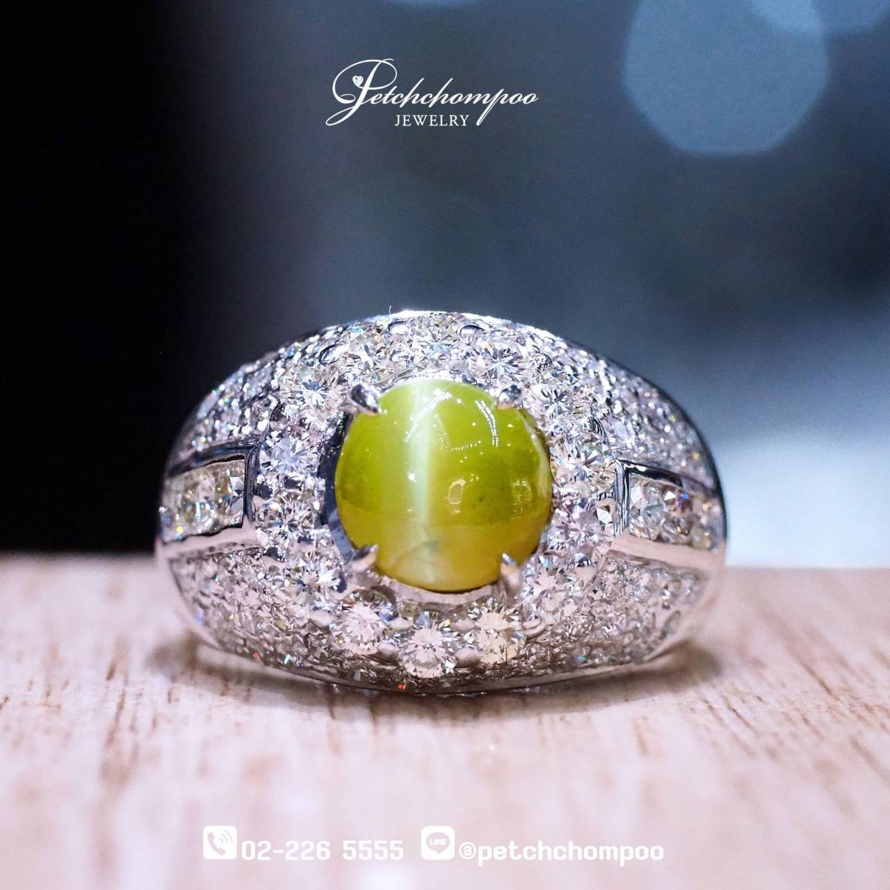 [29835] Cat's eye  Chrysoberyl-Eye of Eternity with diamond ring  149,000 