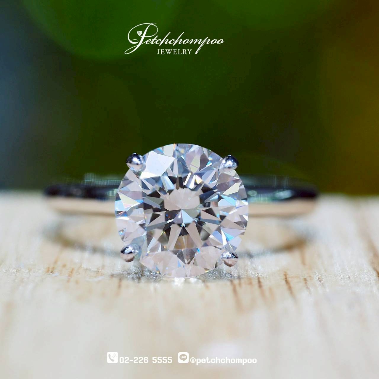 [30171] The Classic Solitaire™ — 2.13 Carat Diamond Solitaire Ring | I VS1 3EX HRD Discount 399,000