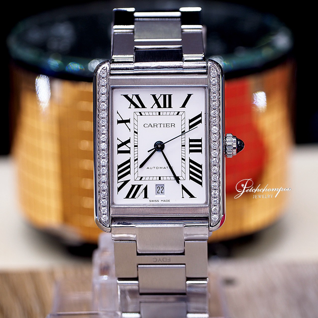 [31008] CARTIER Tank XL Diamond Afterset  139,000 