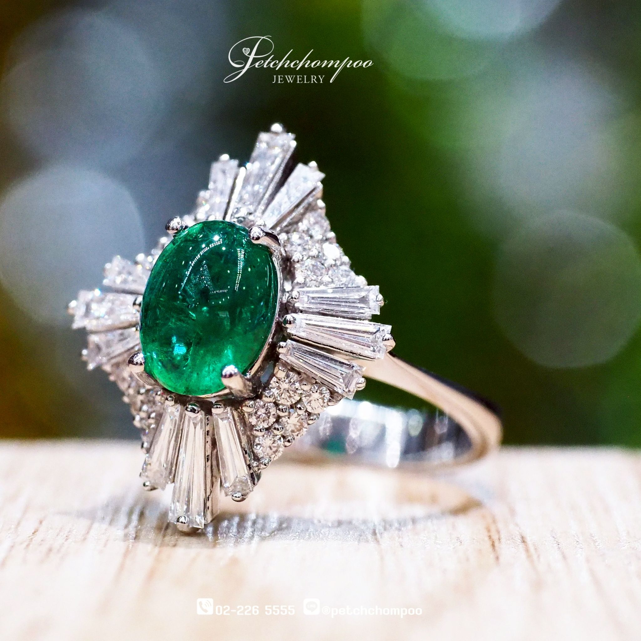 [024472] Emerald with diamond ring  79,000 