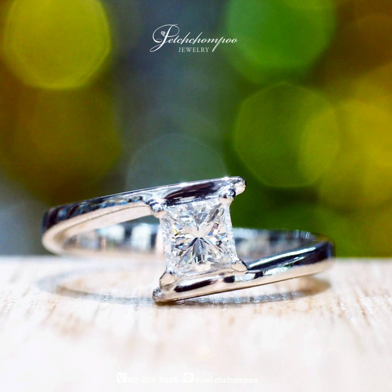 [30389] แหวนเพชร Princess Cut Pure Radiance™ 0.50 กะรัต  39,000 