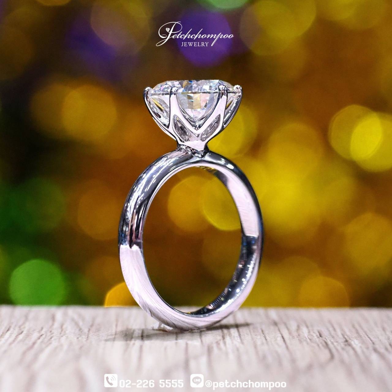 [29853] “Eterna Solitaire” Diamond Ring – 5.01 Carats | K  | VS2 | Triple Excellent GIA Discount 1,990,000