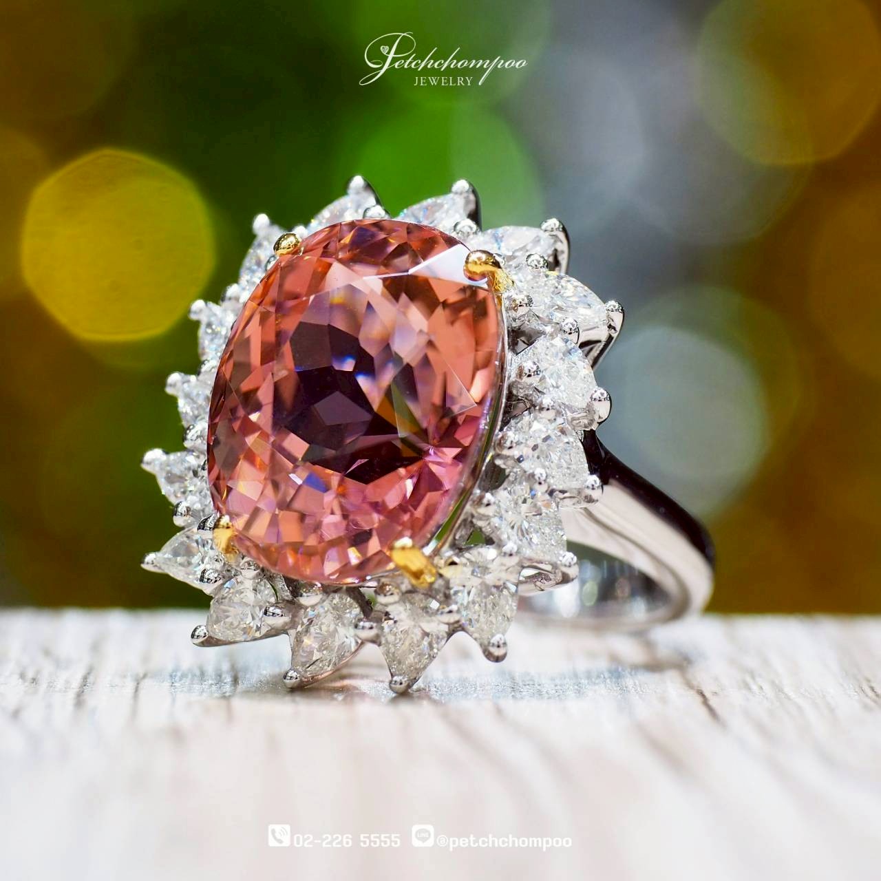 [30271] แหวนทัวร์มาลีนอัศจรรย์ Twilight Flame™ 12.42 กะรัต | Emil  139,000 