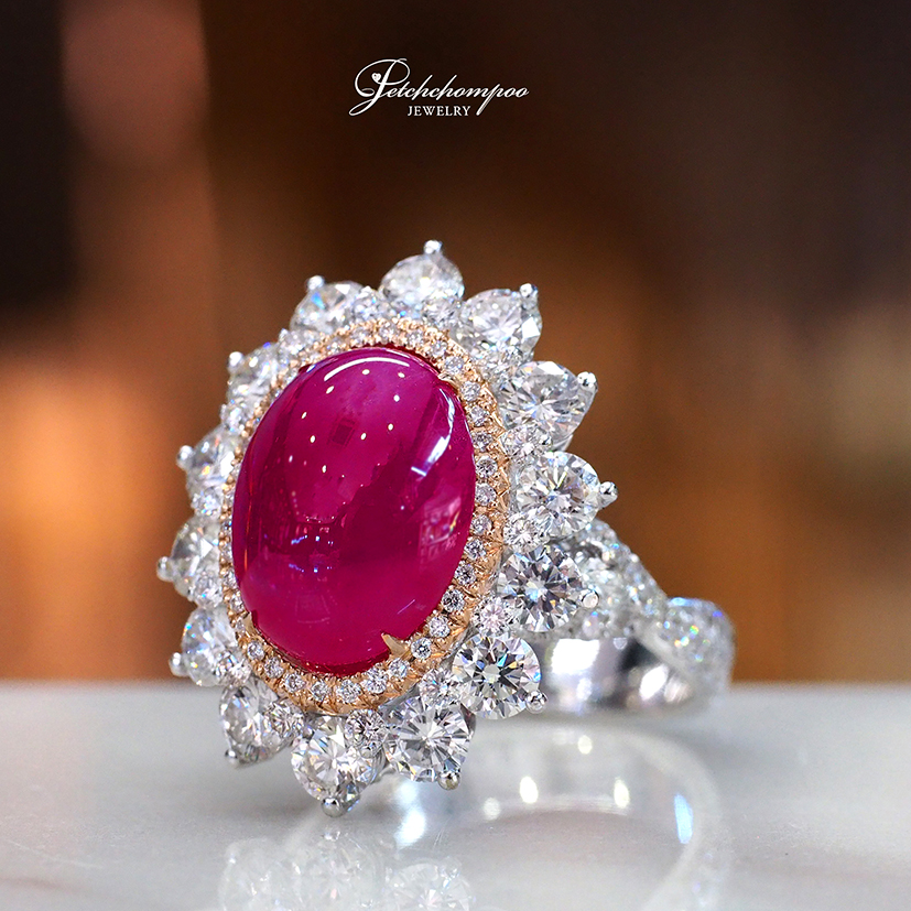 [29342] 6.10 carat Burma ruby with diamond ring and pendant  189,000 