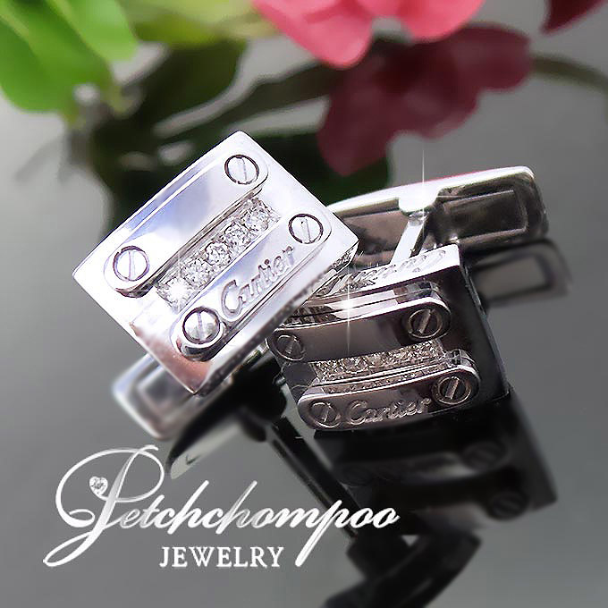 [015697] ต่างหูเพชรดีไซน์สกรูคู่ Cartier Bolt Luxe™  39,000 