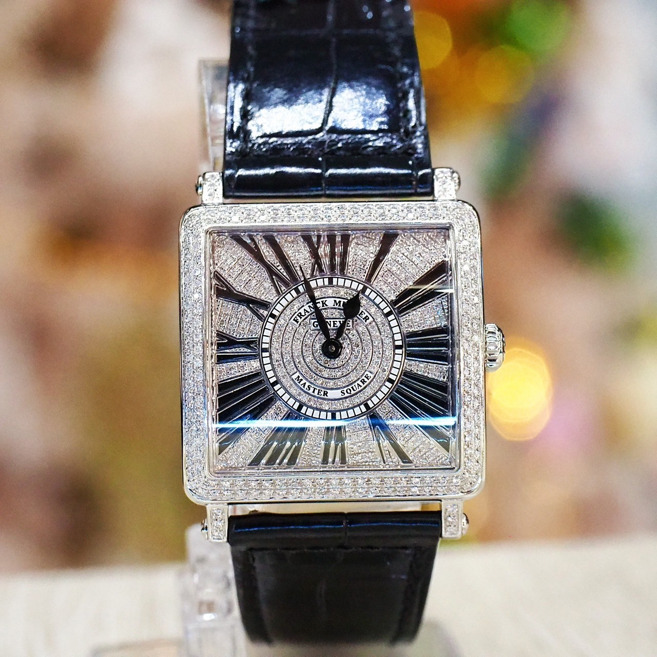 [29678] Franck Muller Master Square Diamond 6002 M QZ R  199,000 