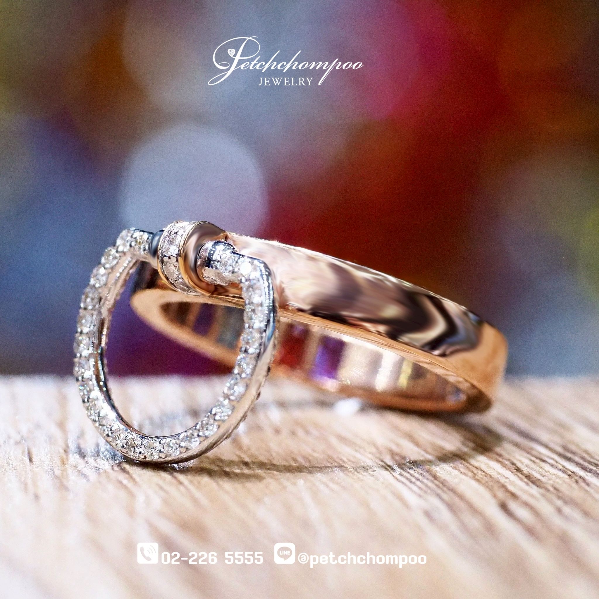 [25949] แหวนเพชรฝังพลอย Multicolor  39,000 