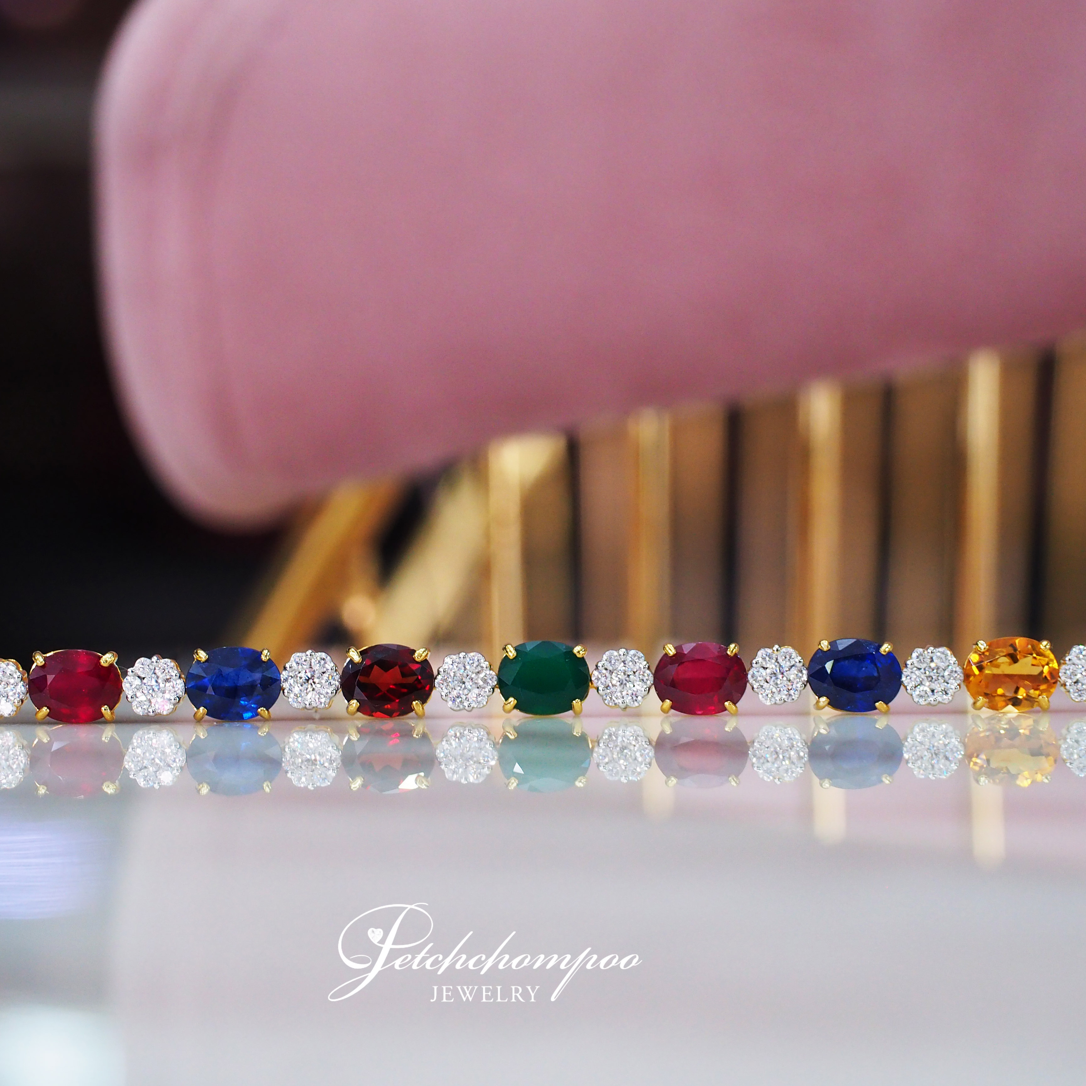 [26242] Nine gems diamond Bracelet  119,000 