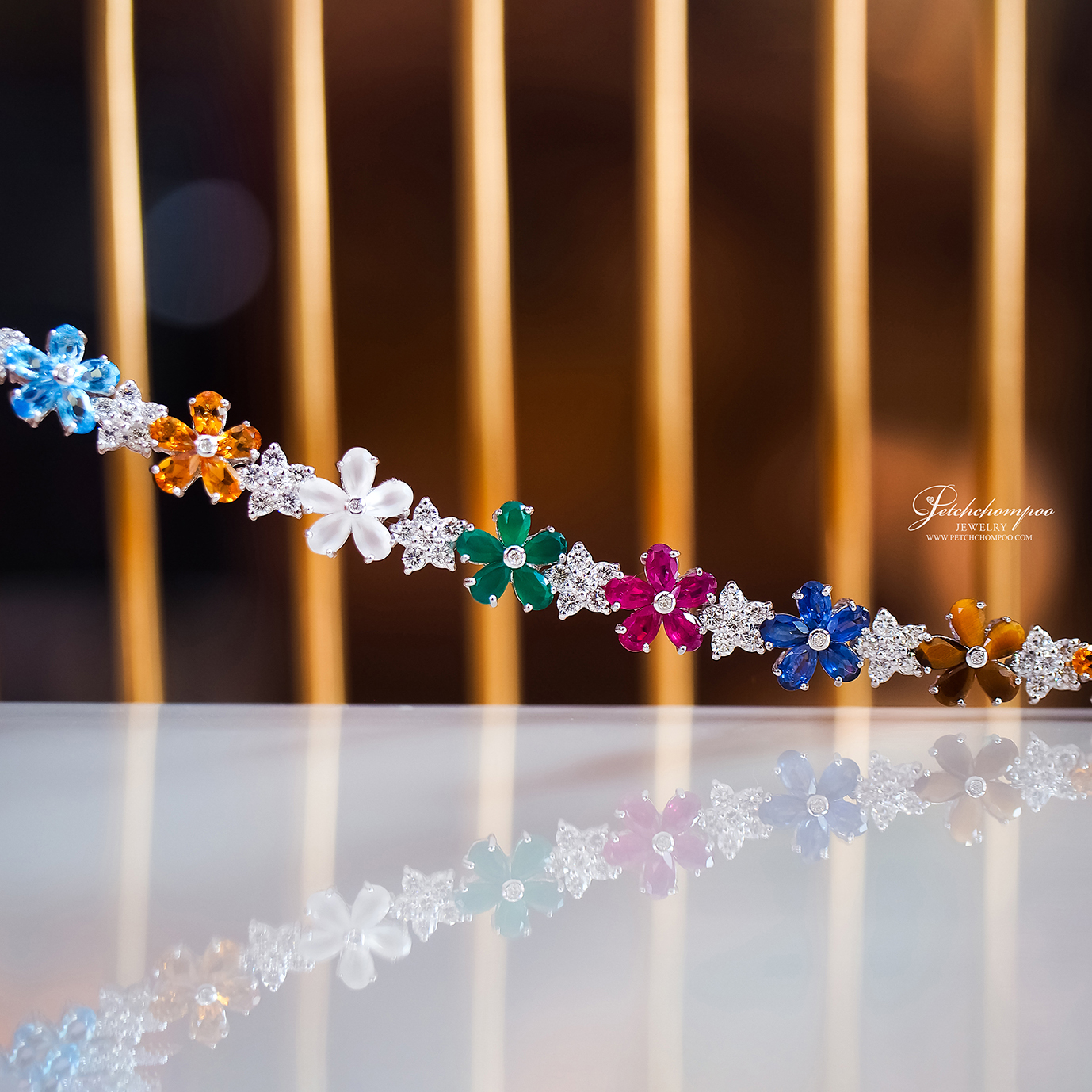 [26801] Multicolor Stones with diamond Bracelet  149,000 