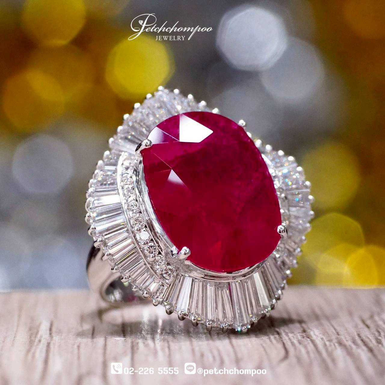[29892] “Royal Radiance™” Ring – 11.22 ct Burmese Ruby with IGA Certificate  259,000 