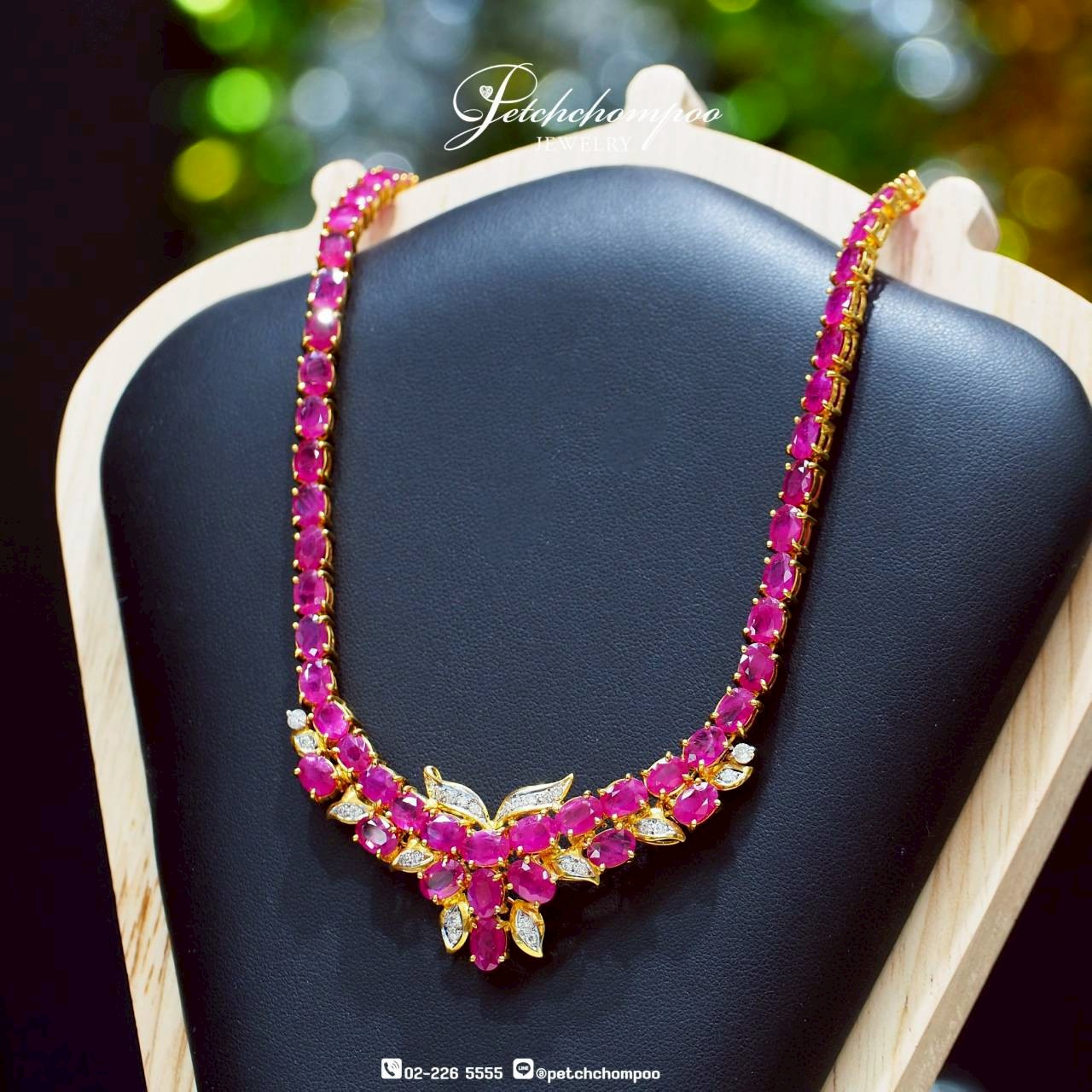 [30226] สร้อยคอทับทิม Ruby Bloom Elegance™  149,000 