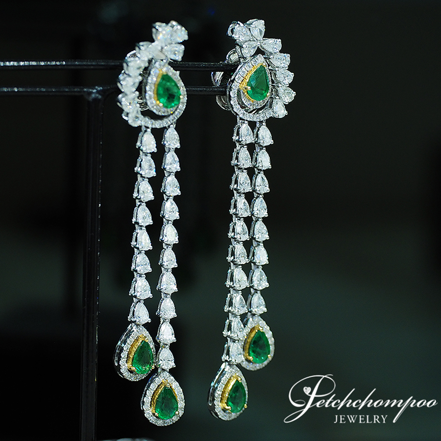 [024038] Emerald and diamond Earring  199,000 
