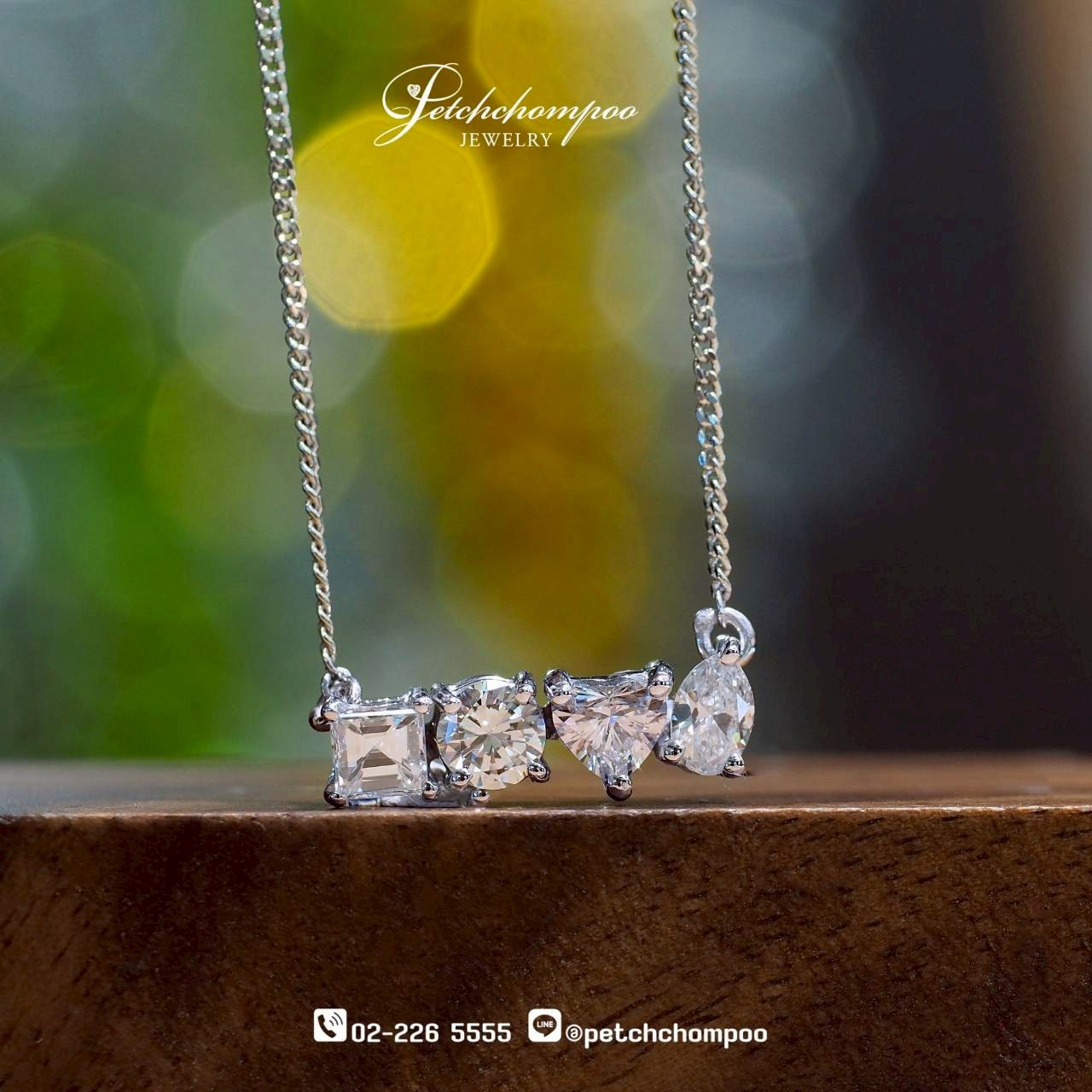 [30214] Diamond Quartet™ สร้อยคอเพชรแฟนซี 4 แบบ 0.75 กะรัต  79,000 