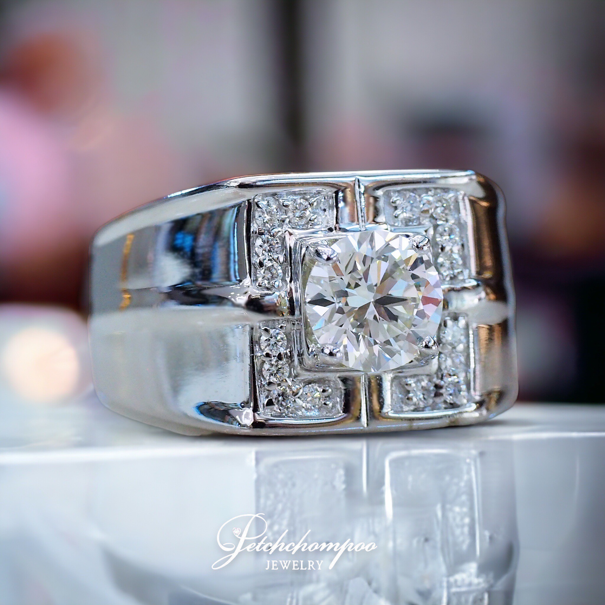 [28840] 1.10 carat diamond men ring Discount 159,000