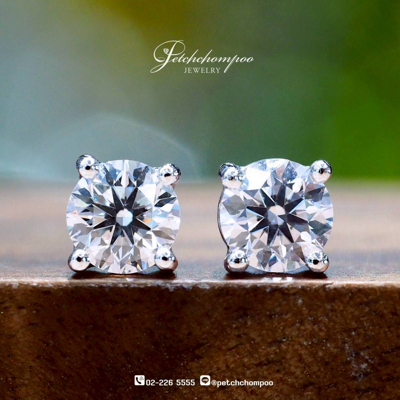 [30407] ต่างหูเพชร Radiant Whisper™ 0.63 กะรัต  39,000 