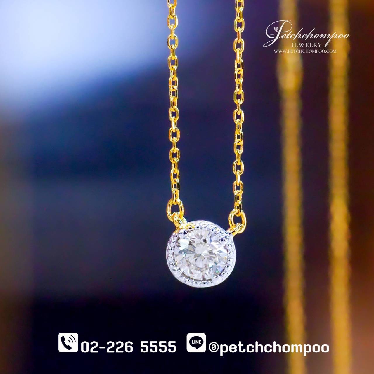 [29648] Diamond pendant with chain  19,000 