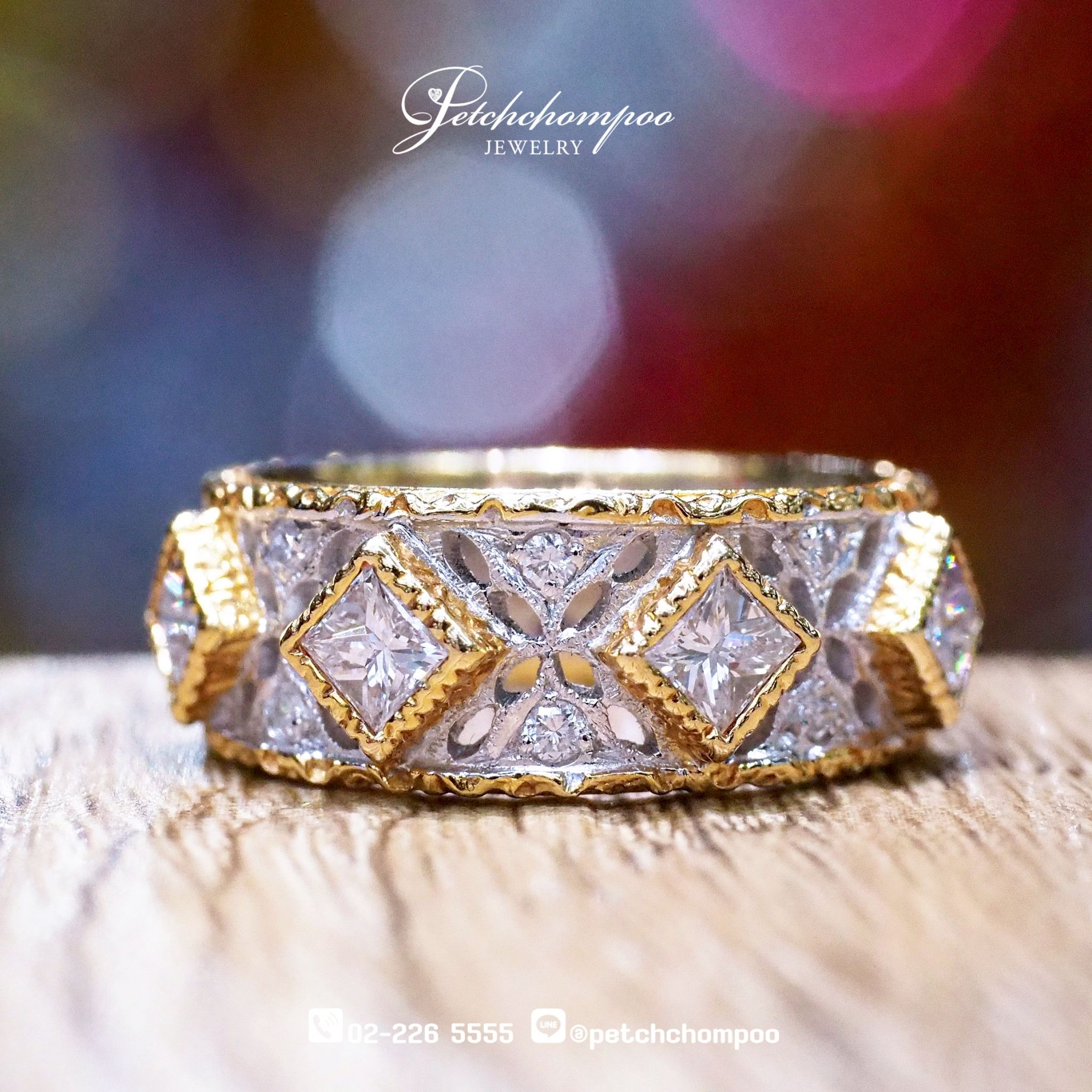 [011034] Princess Cut Diamond Ring Discount 39,000