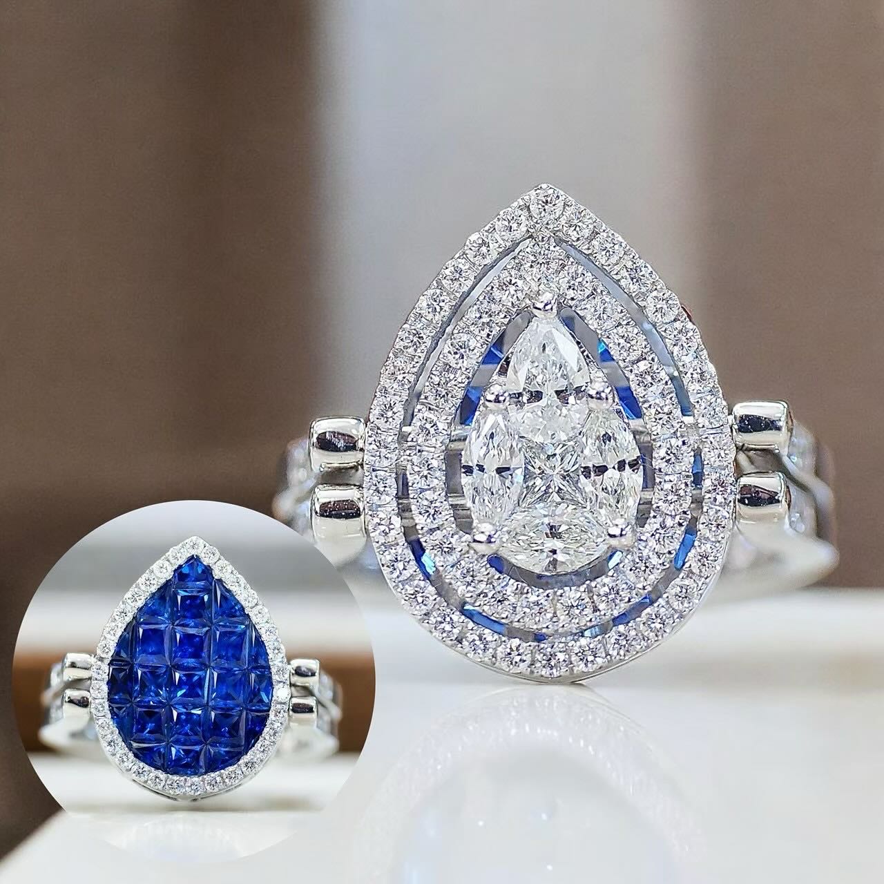 [26339] Diamond Rings 2IN1 Discount 129,000