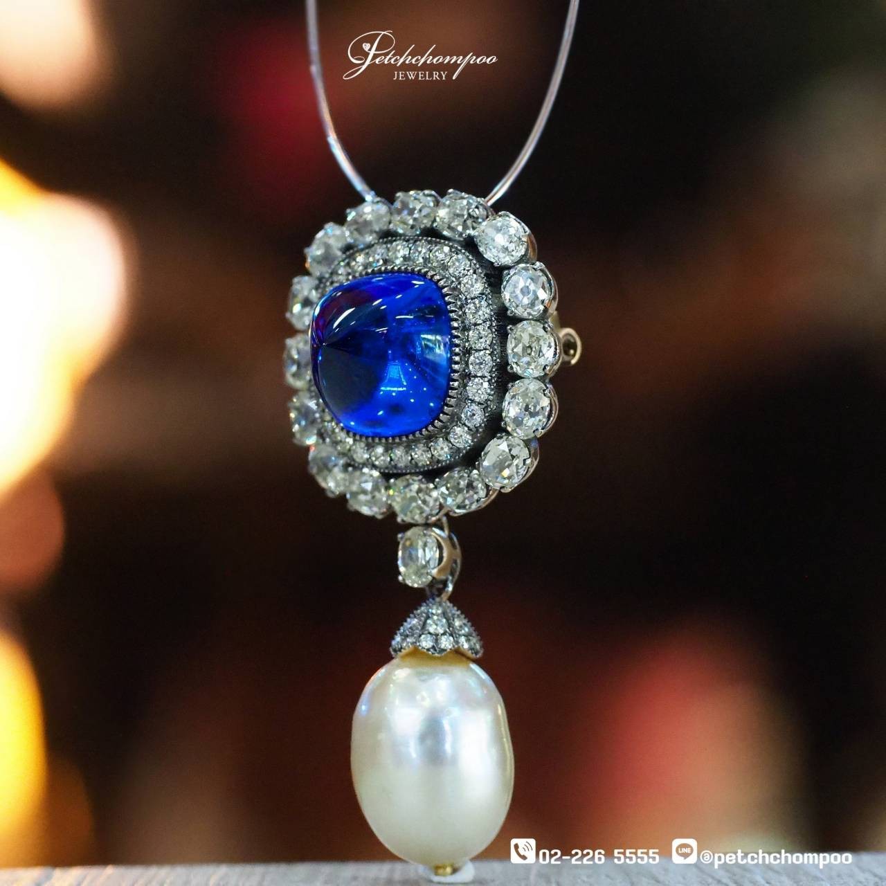 [29710] Tanzanite with old cut diamond pendant  320,000 