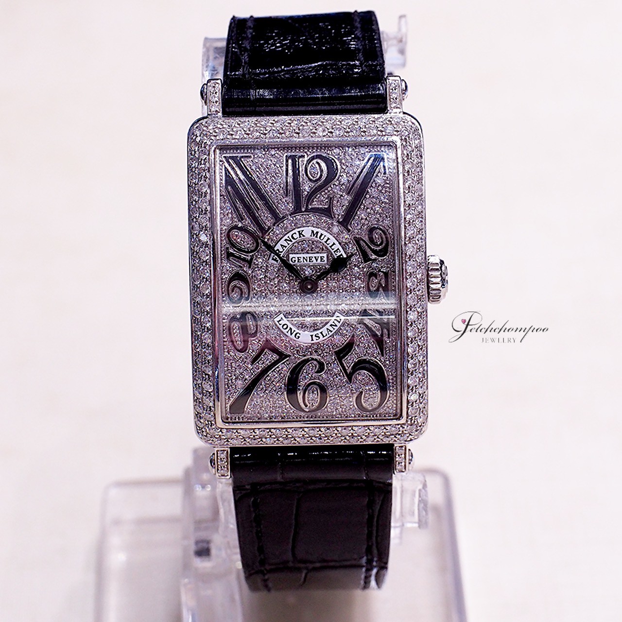 [30938] Franck Muller Long Island รฝังเพชรน้ำงามเต็มหน้าปัด  169,000 