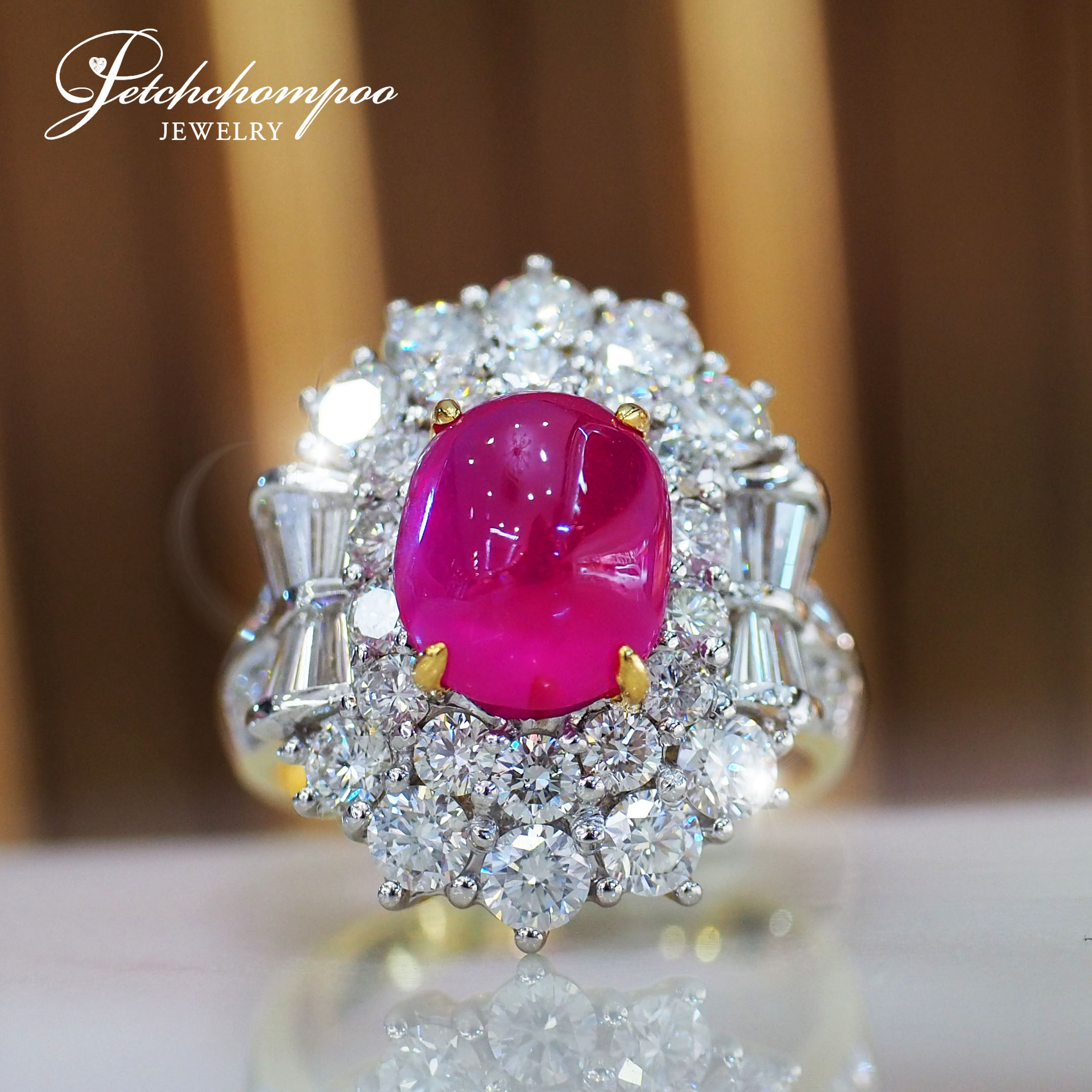 [27055] แหวนทับทิม พ ม่ า สดไม่เผา 5 กะรัตเซอร์ Emil  159,000 