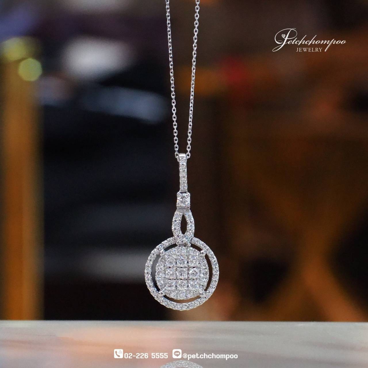 [29620] Round diamond pendant  39,000 
