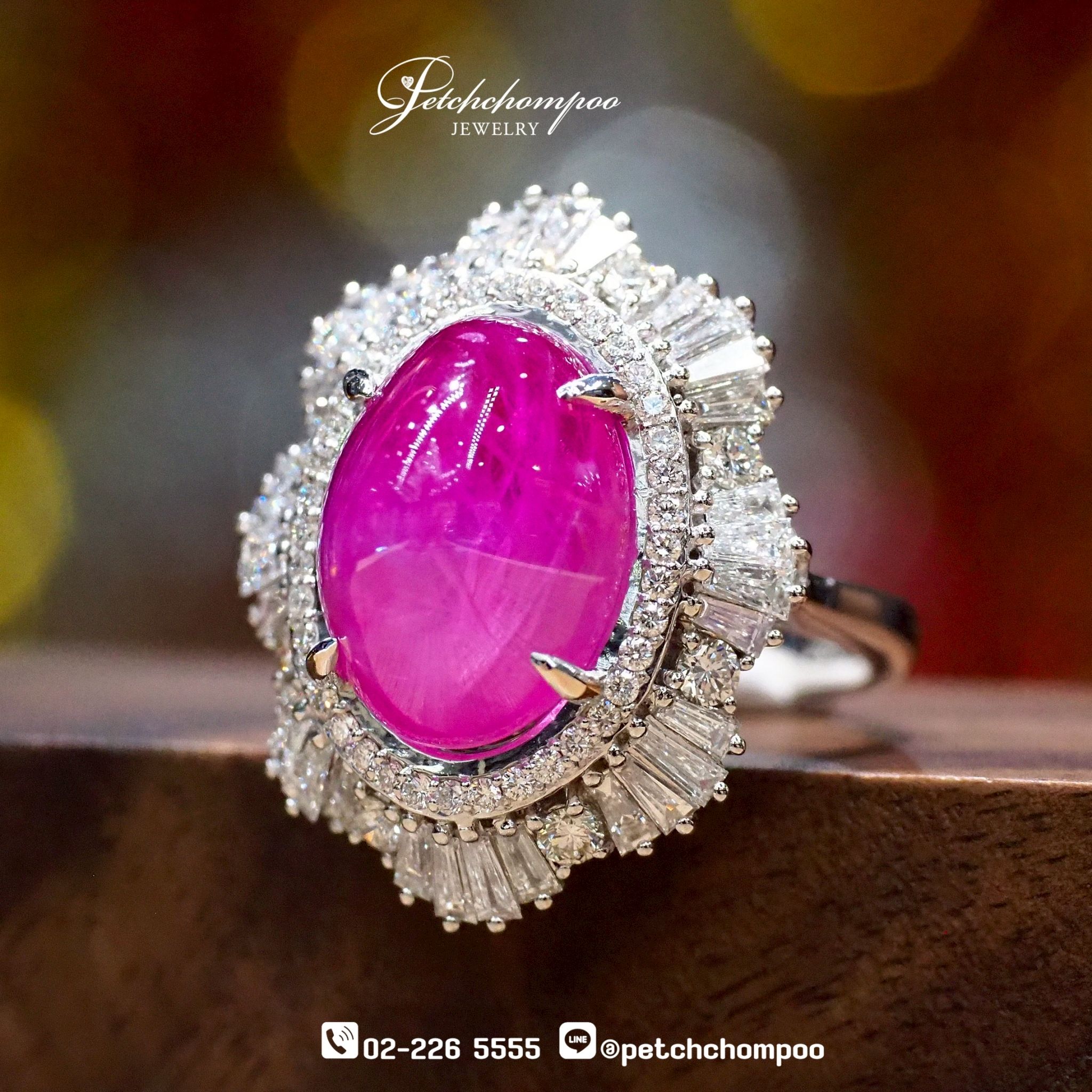 [024615] Myan ma ruby with diamond ring  159,000 