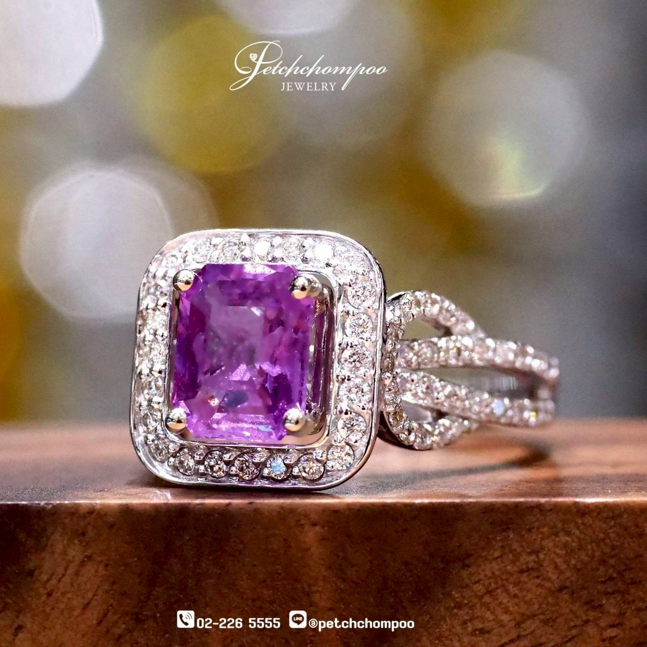 [29926] Purple Dusk™ Ring –Purple Sapphire 2.02 carats Whispers of Twilight Elegance  59,000 
