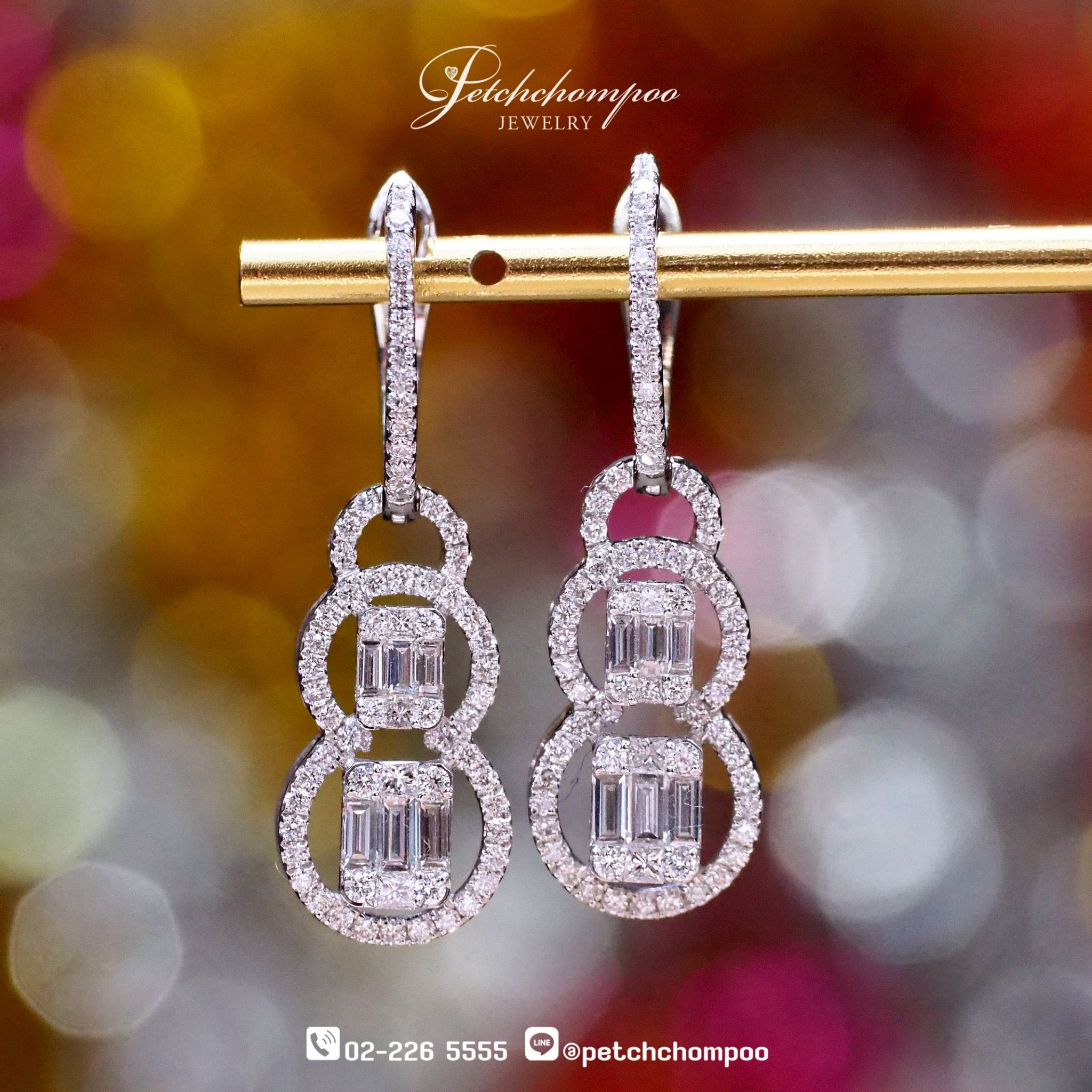 [023791] Diamond Earring 1.50 carat  89,000 